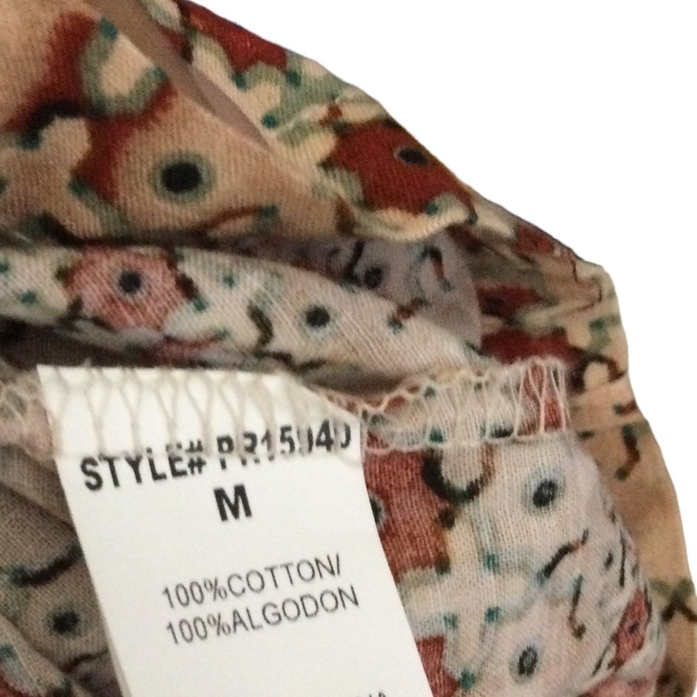 Symmetry Kaleidoscope Geometric Flowy 100% Cotton Jumpsuit Nwt - Picture 11 of 15